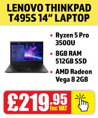 Lenovo ThinkPad T495 AMD Ryzen 5th Gen 14 Inch Windows 11 Pro Laptop