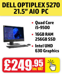 Dell OptiPlex 5270 Intel i5 9th Gen 21.5 Inch All in One Windows 11 PC