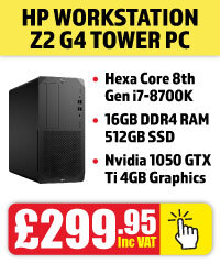 HP WorkStation Z2 G4 Intel i7 8th Gen Tower PC