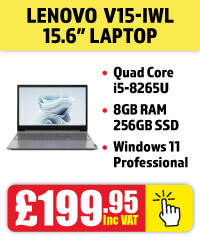 Lenovo V15 IWL Intel i5 15.6 Inch Laptop only £199.95