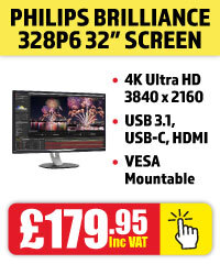 Philips Brilliance 328P6 4K Ultra HD 32 Inch Screen only £179.95