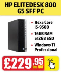HP EliteDesk 800 G5 Intel i5  SFF PC only £229.95!