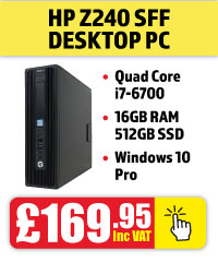 Buy Refurbished HP WorkStation Z240 SFF i7 PC from Morgan Computers