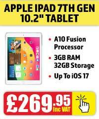 Buy the Apple iPad 7th Gen 10.2 inch 32GB tablet from Morgan Computers