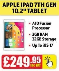 Buy the Apple iPad 7th Gen 10.2 inch 32GB tablet from Morgan Computers