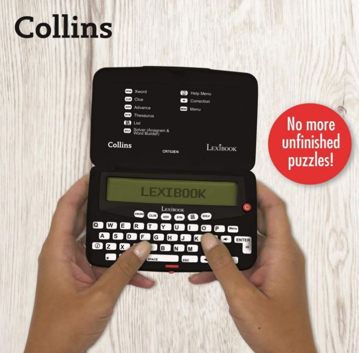 Lexibook Collins Bradford CR753EN Electronic Crossword Solver