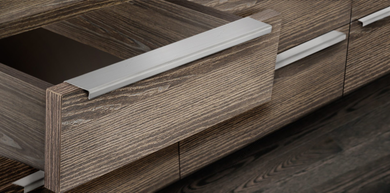 BP57606170 - Modern Stainless Steel Edge Pull - 576 | Express Kitchens