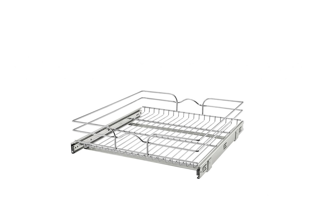 Rev-A-Shelf 5WB2-2122CR-1 21 x 22 2-Tier Cabinet Pull Out Wire Baskets, Chrome