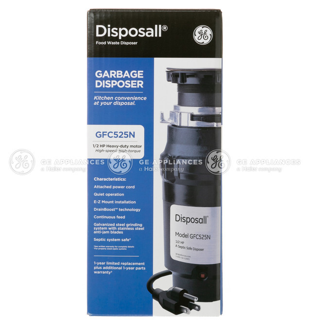 GE DISPOSALL 1/2 HP Continuous Feed Garbage Disposer - Thumbnail 2