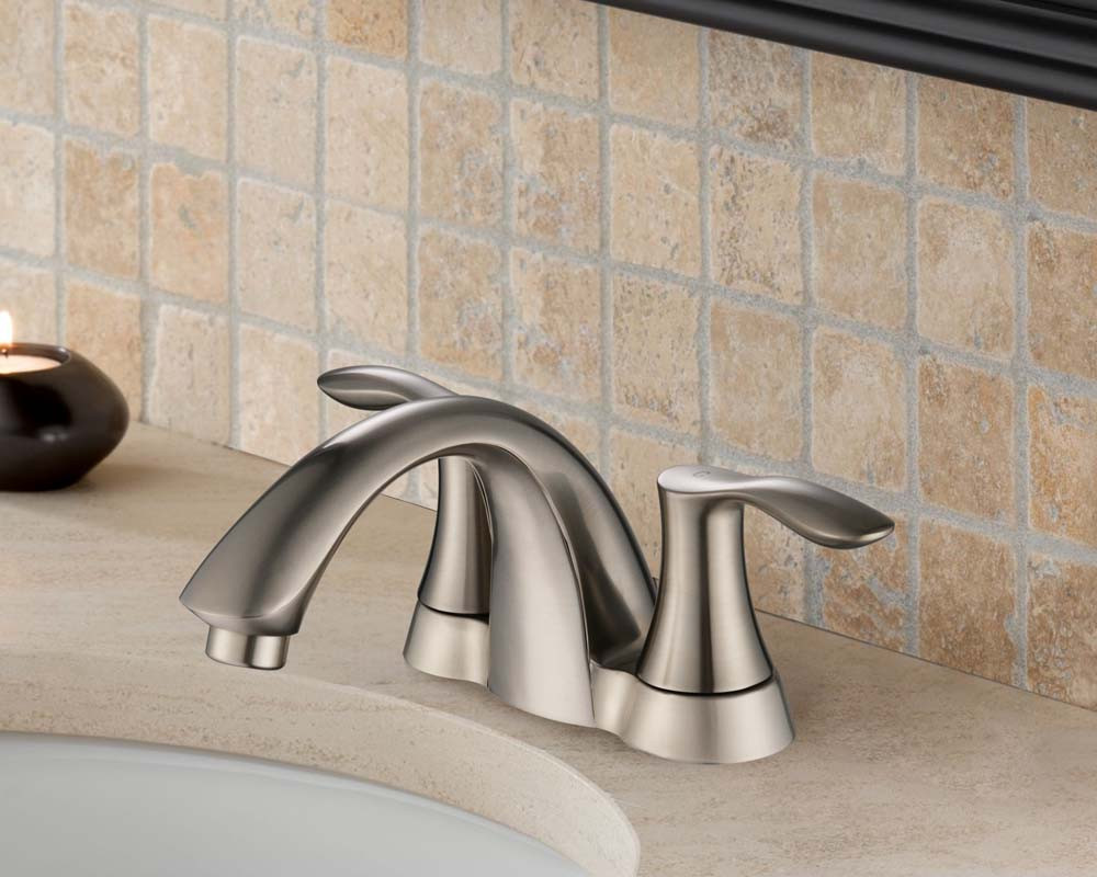 KSB4232BN - 4 Two Handles Bathroom Sink Faucet with Pop Up Drain