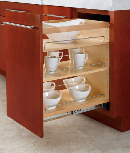 448-BC-5C - 5 Pullout Wood Base Cabinet Organizer - Express Kitchens
