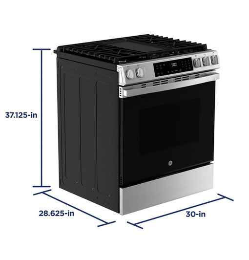 GGS500PVSS - GE 30&quot; Slide-In Front-Control Gas Range 5.30 cu ft with Crisp Mode (Stainless Steel)