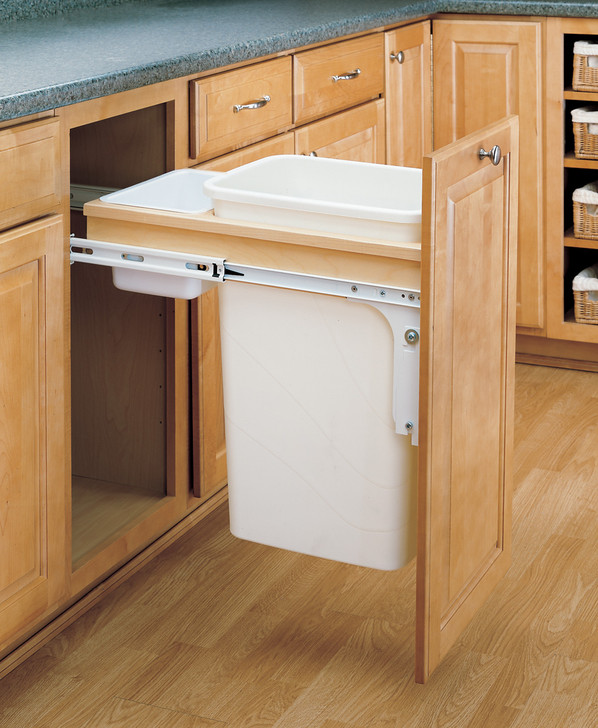 Rev-a-shelf 50 Qt Under Sink Garbage Can Lid For Base Kitchen And