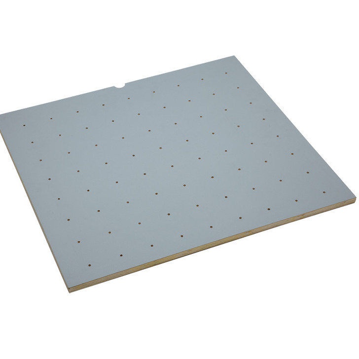 4DPBG-2421-1 Vinyl Peg Board Gray 24 X 21 (No Pegs) For Drawer Org-Wood/Vinyl-Gray