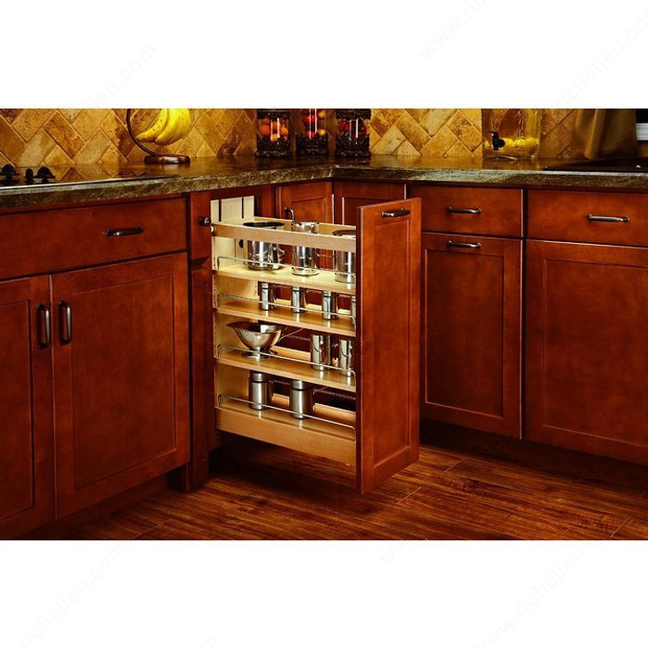 448 BCSC 8C Wood Sliding Storage System For Base Cabinets That