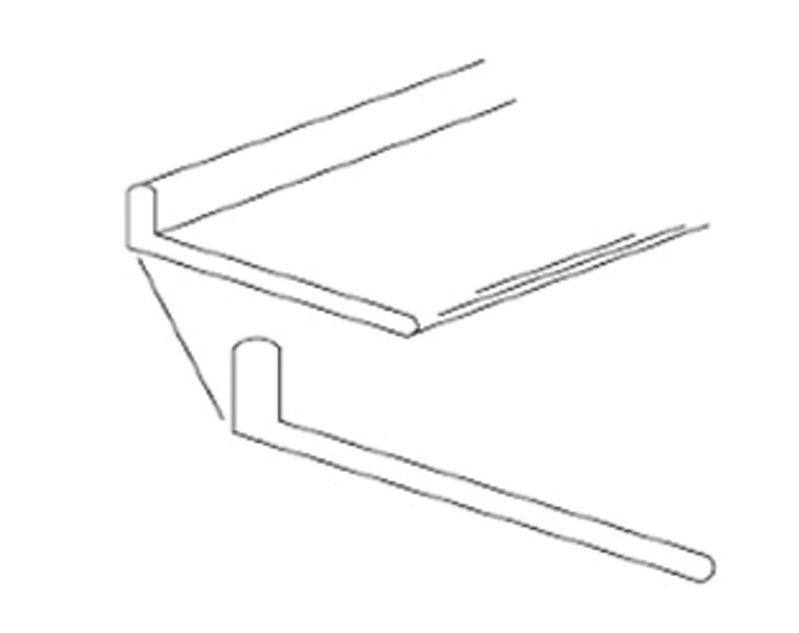 (UCLG) Butterum Granite #7732-46 Loose Universal End Cap W/Glue (Left) Butterum Granite 7732-46