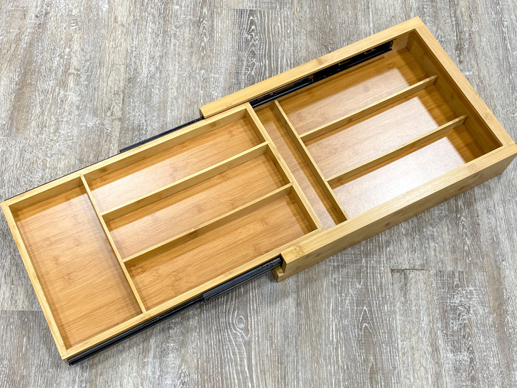TCD18 - Wood Tiered Cutlery Drawer Organizer (fits 18