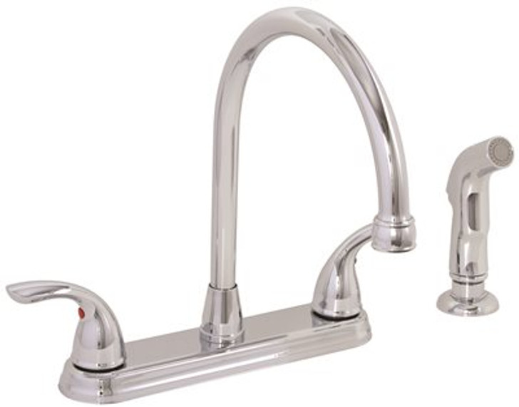 120447LF - WESTLAKE KITCHEN FAUCET HI ARC WITH SPRAY LEAD FREE CHROME - NOT FOR USE IN GRANITE/QUARTZ COUNTERTOPS
