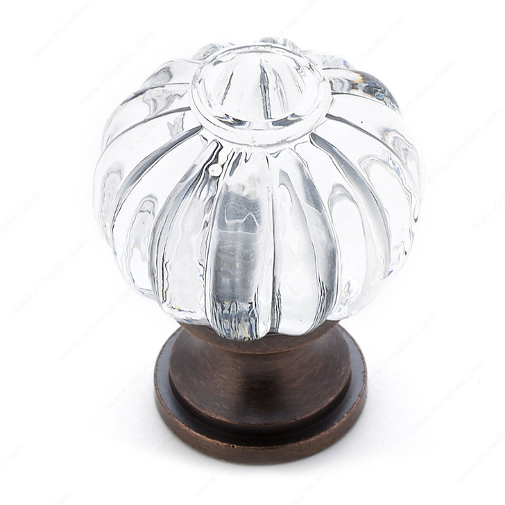 BP4035BORB11 Eclectic Brass And Acrylic Knob - 4035