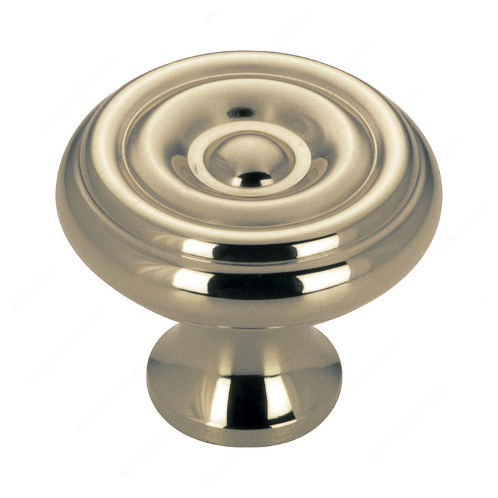 Knob Brass 1 1/4"(8/32)Ant.En.