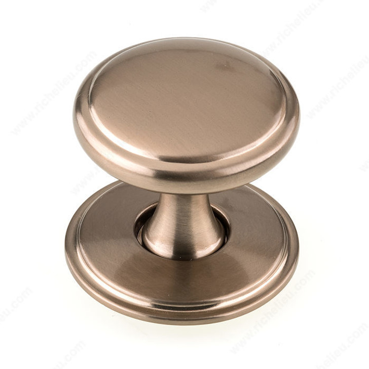 Metal Wardrobe Knob / Plate-Champagne Bronze-40Mm-8/32