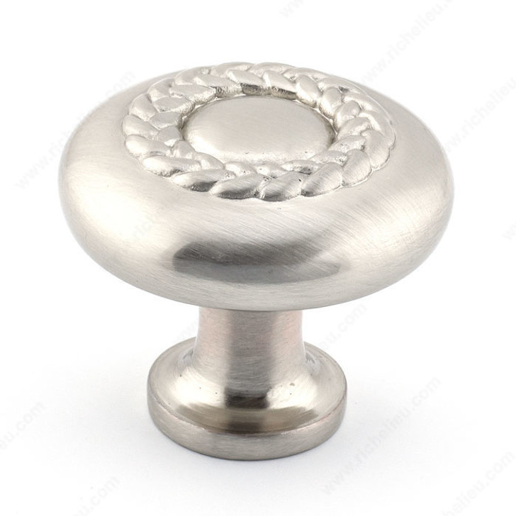 Metal Knob-Brushed Nickel-31Mm-8/32