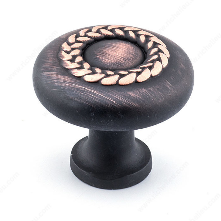 Metal Knob-Brushed Oil-Rubbed Bronze-31Mm-8/32