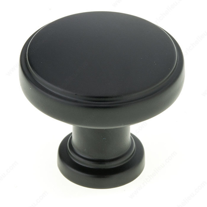 Metal Knob-Matte Black-34Mm-8/32