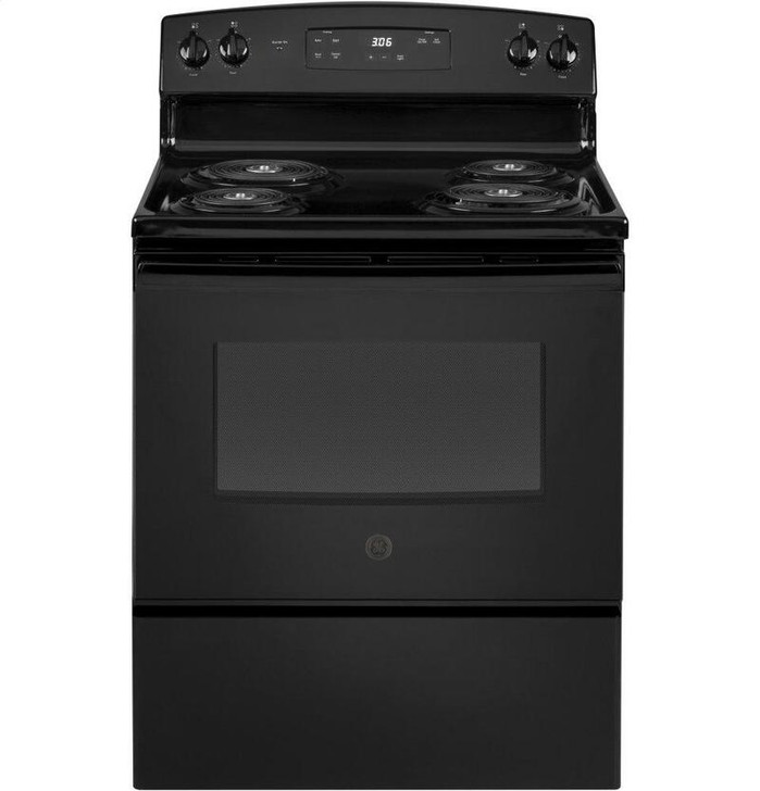 JBS360DMBB - Good 1A GE - 30" ELECTRIC COIL RANGE- MANUAL CLEAN OVEN - BLACK