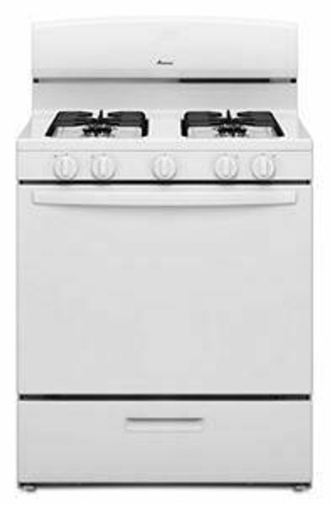 30-inch Gas Range with Easy Access Broiler Door - White