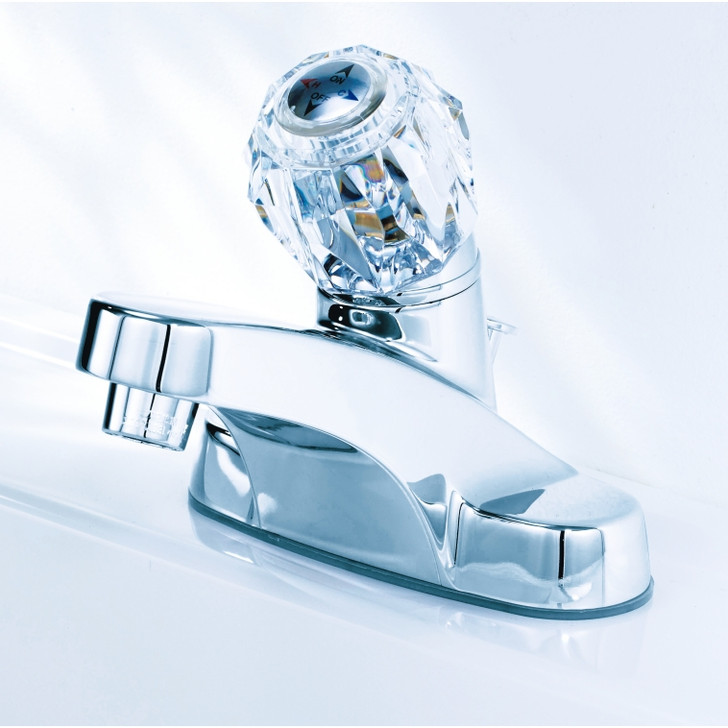 4548707 Oakbrook Essentials Chrome Single Handle Lavatory Pop-Up Faucet 4 Inch