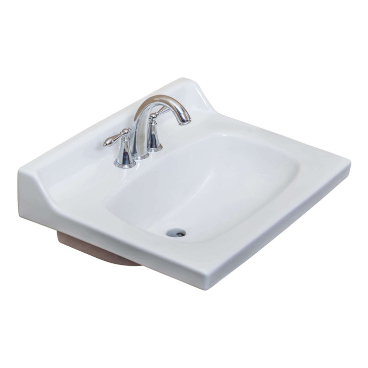 CT2519BO -CHINA VANITY TOPS - 25 X 19 VITREOUS CHINA TOP