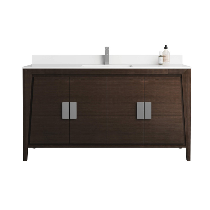 IL60EB - FINE FIXTURES IMPERIAL II 60" EBONY WAVE VANITY