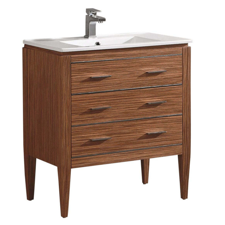 IR30ZE - FINE FIXTURES IRONWOOD 30" RED ZEBRA VANITY