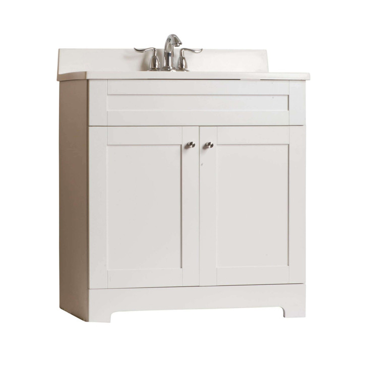 BS3018W - FINE FIXTURES SHAKER 30" WHITE VANITY