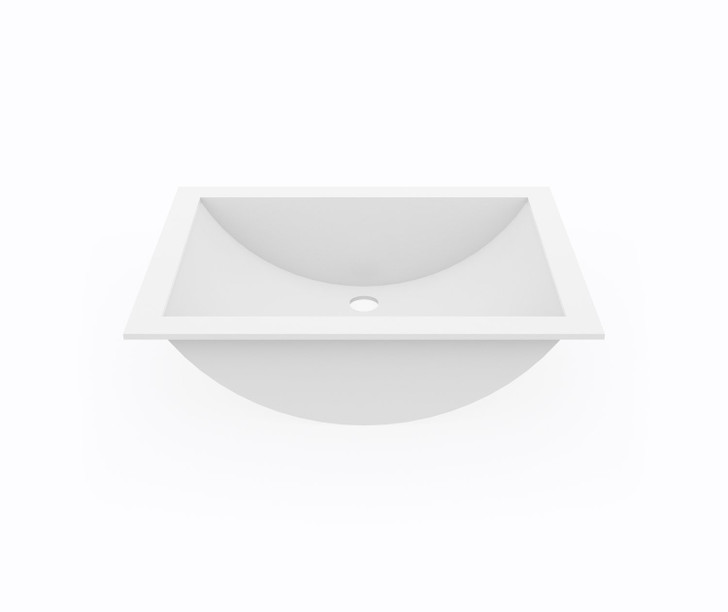 UC-1913 (CLOUD WHITE) - SWANSTONE UNDERMOUNT RECTANGLE BOWL LAVATORY SINK