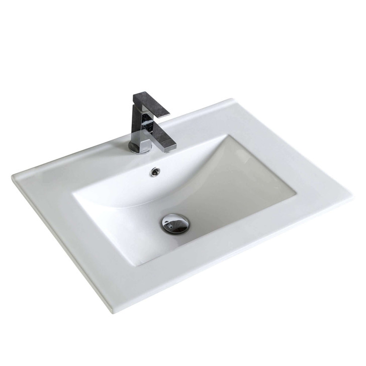 VE2418W - FINE FIXTURES IMPERIAL II 24" WHITE CHINA SINK