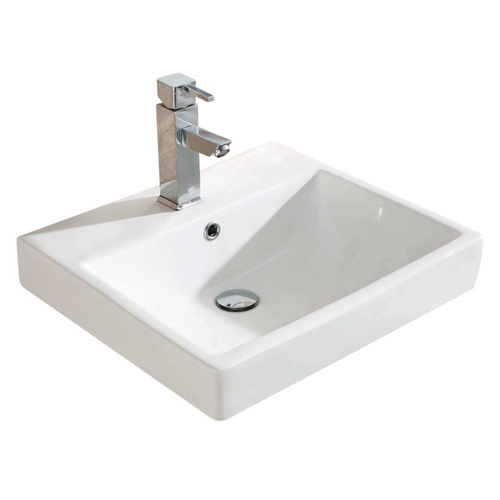 VEMA20W - FINE FIXTURES MANCHESTER 20" WHITE CHINA SINK