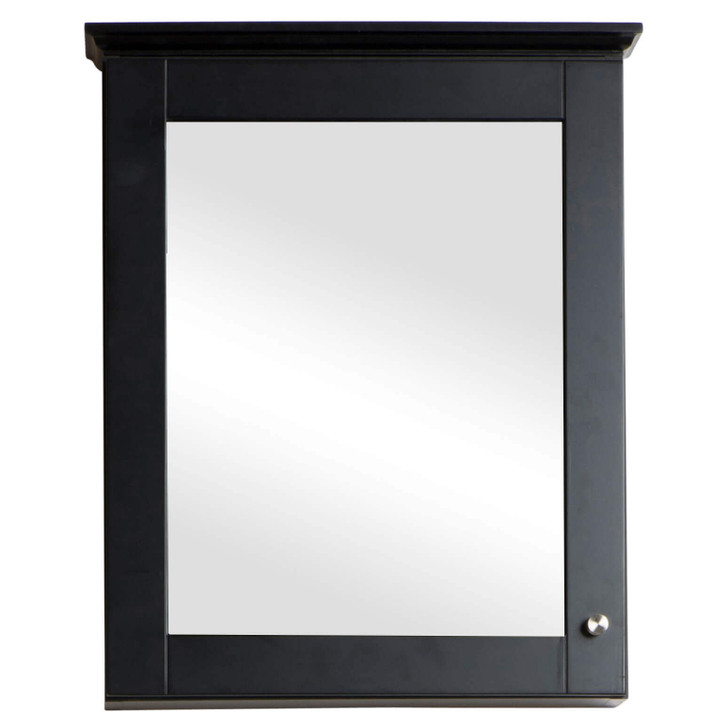 BS2025B - FINE FIXTURES SHAKER 22" BLACK MEDICINE CABINET