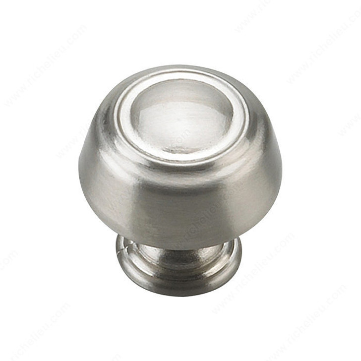 BP0875195 Traditional Metal Knob - 0875 -Brushed Nickel