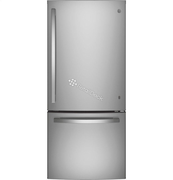 GBE21DYKFS - Stainless - 20.9BF - Door , H-69.88 X W-29.75 X Depth W/o Door-29.75 Bottom Freezers GE