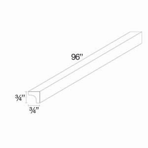 Prism Beacon Hill 96 in. W x 0.75 in. H x 0.75 in. D Inside Corner ...