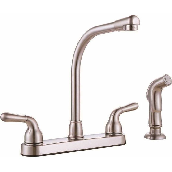 3552599 Spremier Sanibel Two-Handle Kitchen Faucet With Side Spray, Brushed Nickel