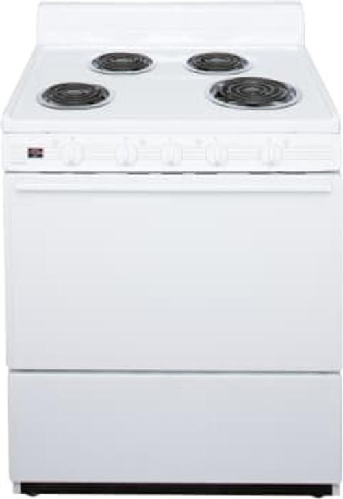 EFK102OP - 30 Inch Freestanding Electric Range with 4 Coil Elements, 3.9 cu. ft. Capacity, 1 Adjustable Oven Rack and 4 Inch Porcelain Backguard
