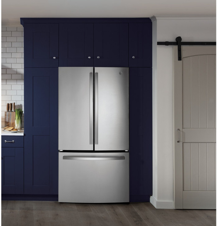 GNE27JGMBB - GE® ENERGY STAR® 27.0 Cu. Ft. Fingerprint Resistant French-Door Refrigerator