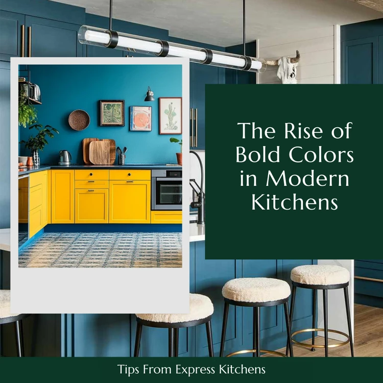 The Rise of Bold Colors in Modern Kitchens - Express Kitchens