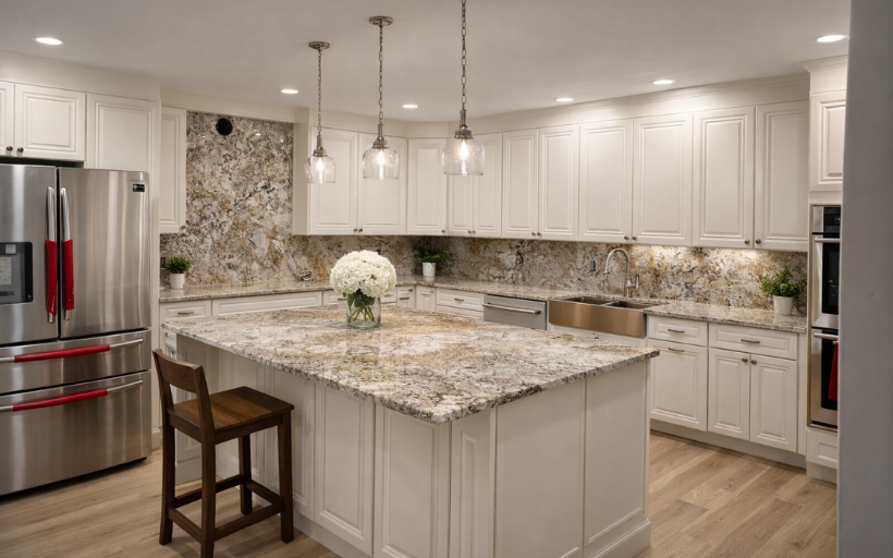 After kitchen remodel with Express Kitchens assembled cabinets