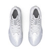 Under Armour Spotlight Franchise 2.0 RM Junior Football Cleats - White/White/Silver Metallic