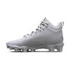 Under Armour Spotlight Franchise 2.0 RM Junior Football Cleats - White/White/Silver Metallic
