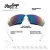 Rawlings RY 134 Youth Baseball / Softball UVA / UVB Wraparound Sunglasses
